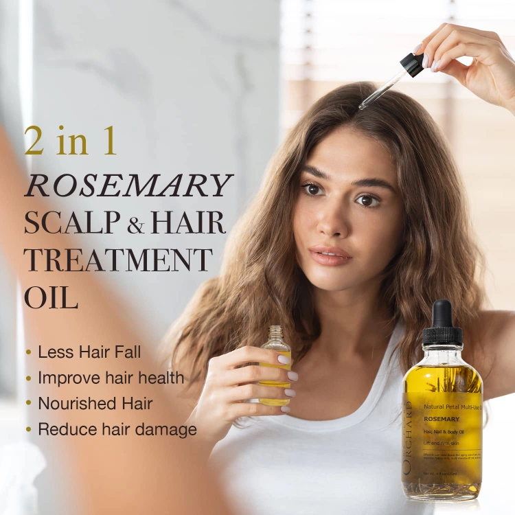 All Natural Organic Repairing Growth Scalp Care Rosemary Oil for Hair Growth