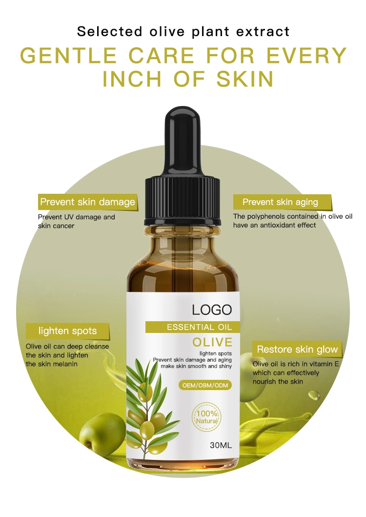 30ml Pure Natural Plant Organic Moisturizing Vegan Skin Care Olive Essential Oil for SPA Massage