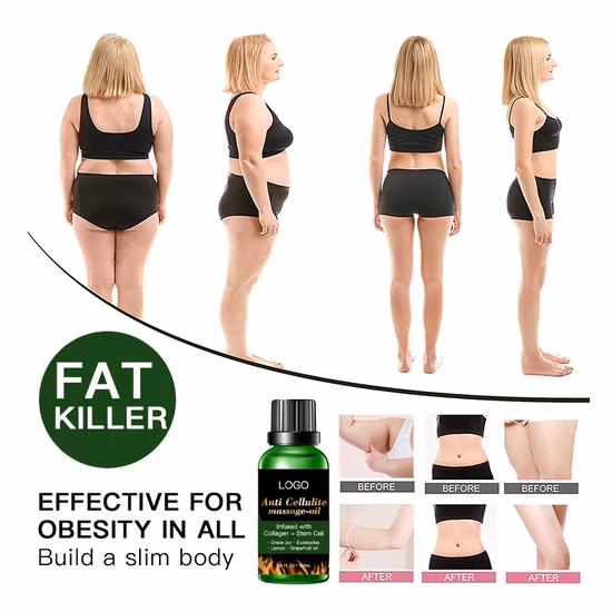 Customize Logo Natural Organic Grapefruit Oil Vitamin a 30ml Weight Loss Hot Massage Anti Cellulite Oil